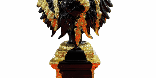 The Lions Attitude - Skulptur - The Golden Attitude - Theodoros Nikolaidis