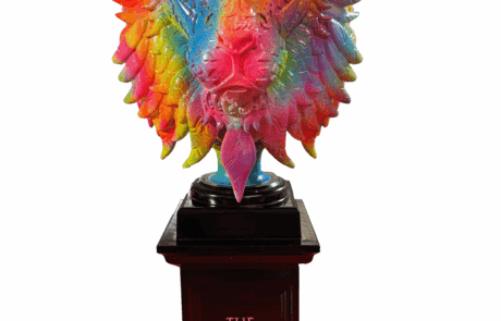 The Lions Attitude - Skulptur - Colorful Lion - Theodoros Nikolaidis