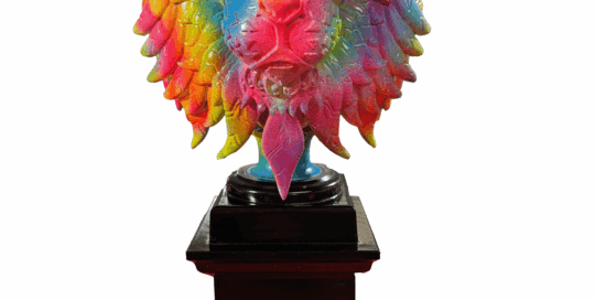 The Lions Attitude - Skulptur - Colorful Lion - Theodoros Nikolaidis