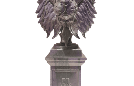 The Lions Attitude - Skulptur - Lavendel Glow - Theodoros Nikolaidis
