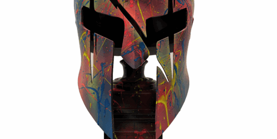The Spartan Helmet - Skulptur - Colorful Chaos - Theodoros Nikolaidis
