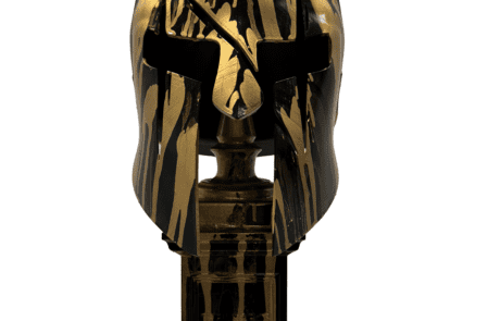 The Spartan Helmet - Skulptur - Golden Blood - Theodoros Nikolaidis