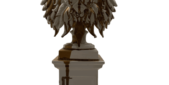 The Lions Attitude - Skulptur - The Golden Attitude - White Edition - Theodoros Nikolaidis