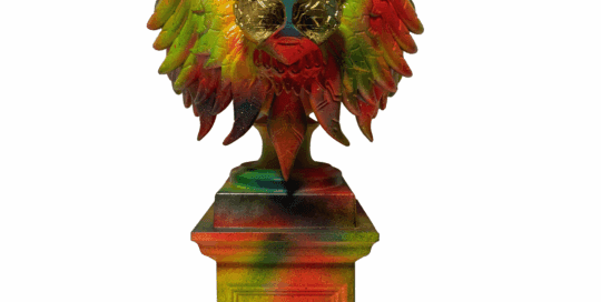 The Lions Attitude - Skulptur - Golden Neon - Theodoros Nikolaidis